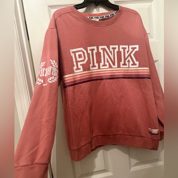 Victoria’s Secret Pink Logo Retrostyle Sweatshirt - Picture 1 of 6